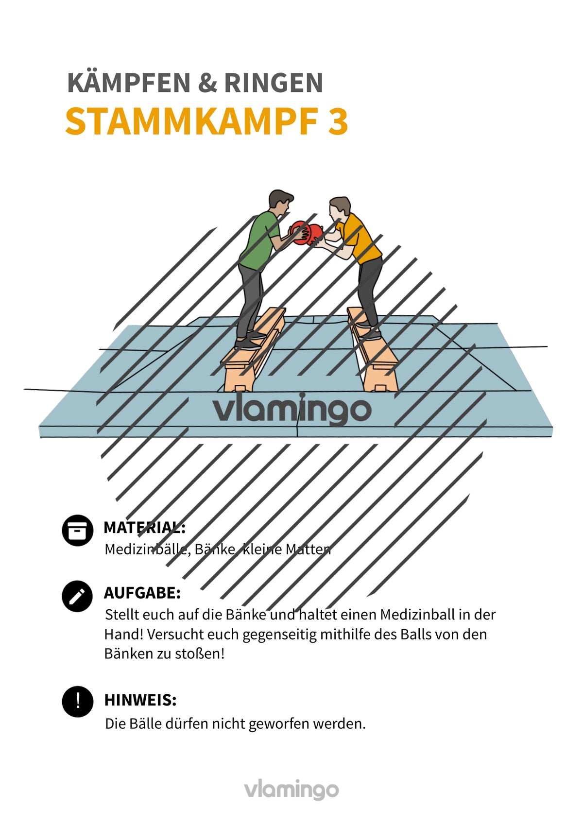 Kämpfen & Ringen: 30+ Stationskarten & Begleitmaterial für den Sportunterricht