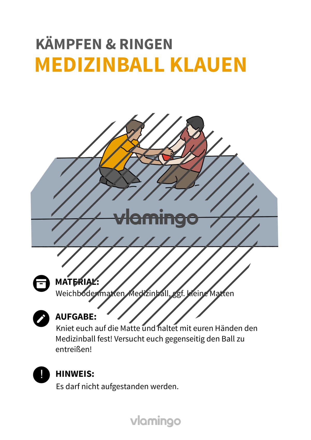 Kämpfen & Ringen: 30+ Stationskarten & Begleitmaterial für den Sportunterricht