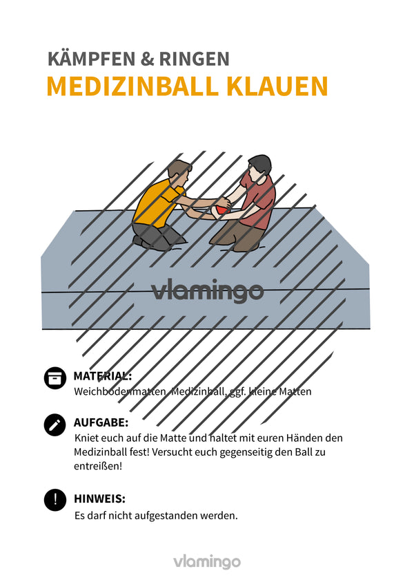Kämpfen & Ringen: 30+ Stationskarten & Begleitmaterial für den Sportunterricht