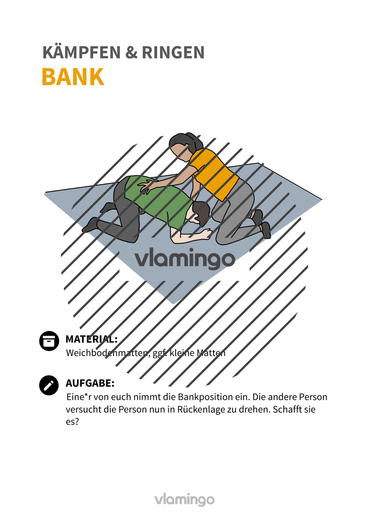 Kämpfen & Ringen: 30+ Stationskarten & Begleitmaterial für den Sportunterricht