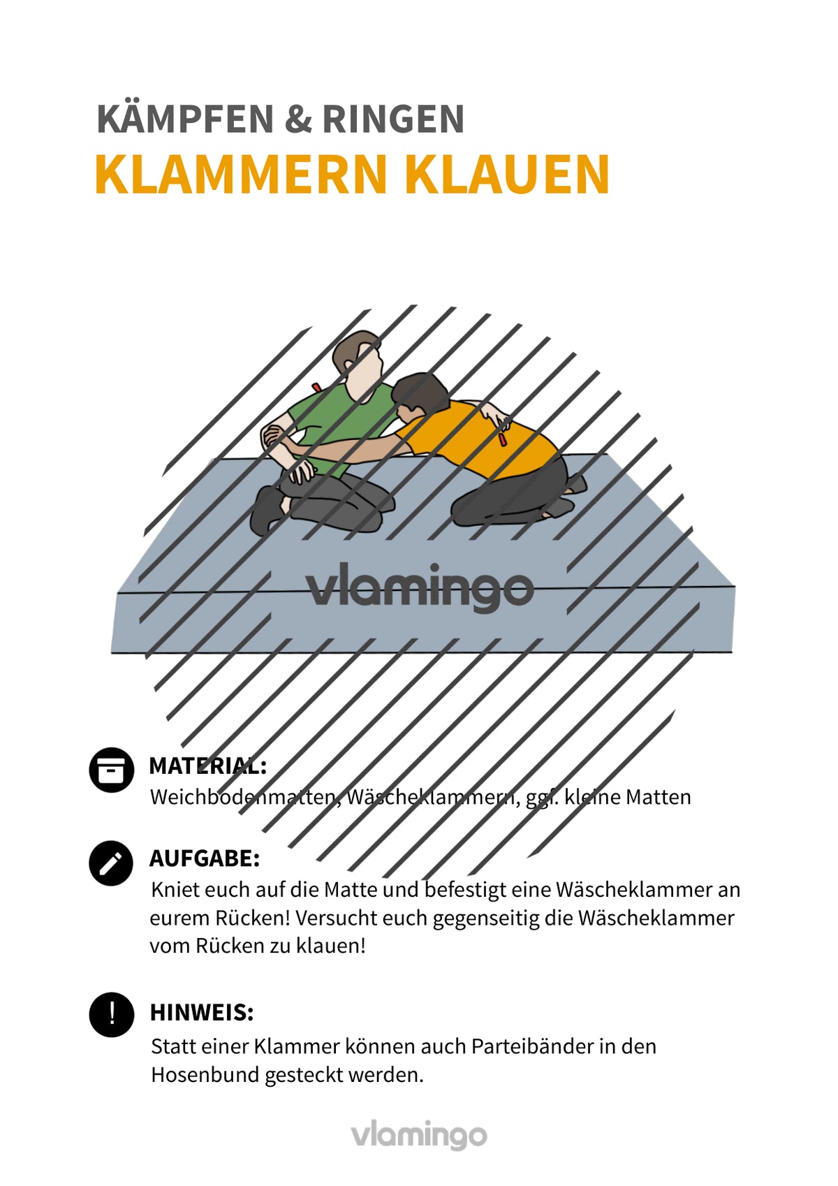 Kämpfen & Ringen: 30+ Stationskarten & Begleitmaterial für den Sportunterricht