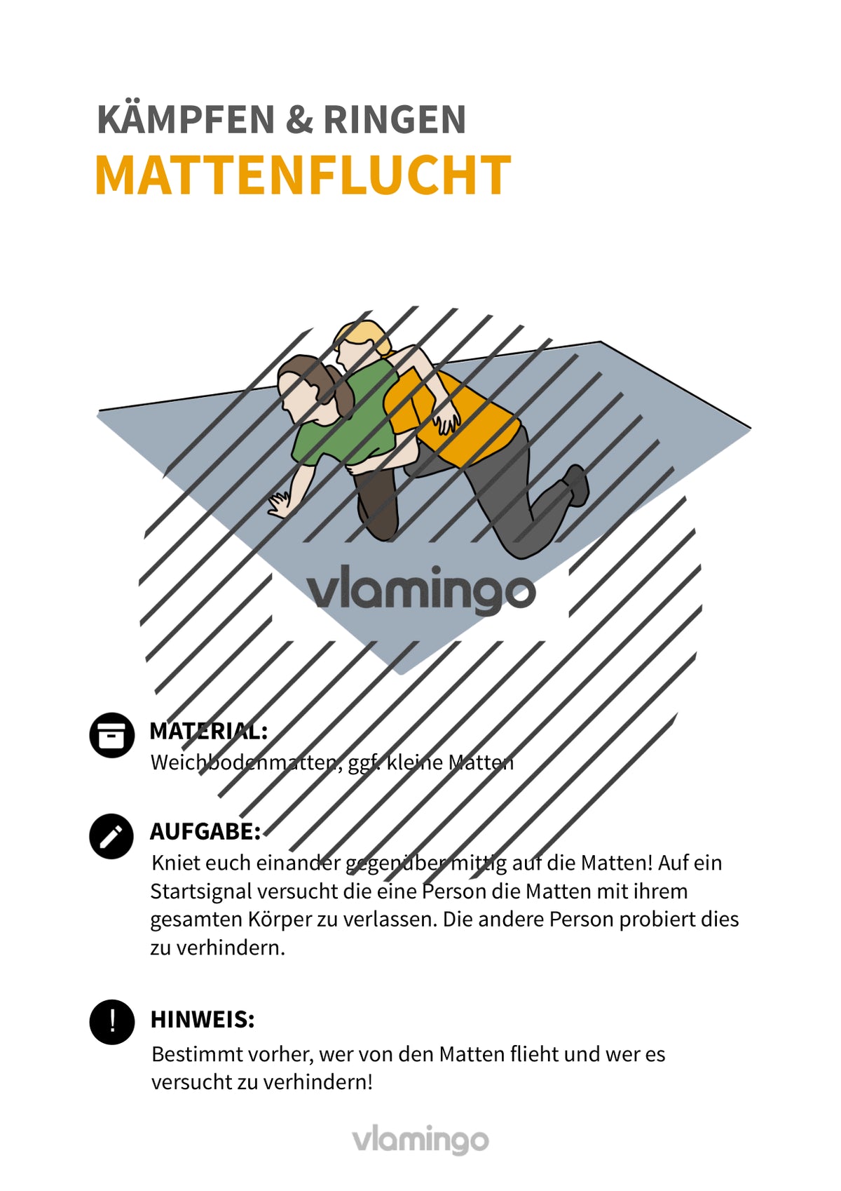 Kämpfen & Ringen: 30+ Stationskarten & Begleitmaterial für den Sportunterricht