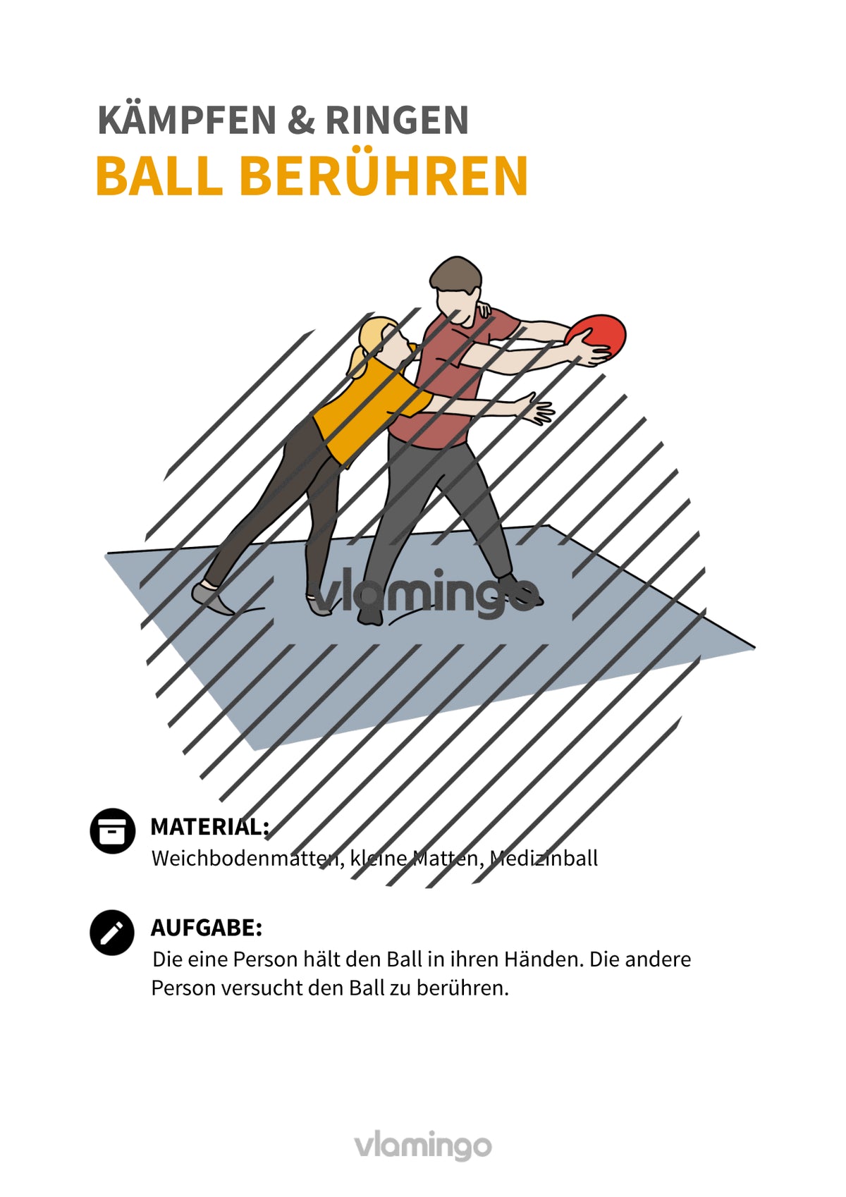 Kämpfen & Ringen: 30+ Stationskarten & Begleitmaterial für den Sportunterricht