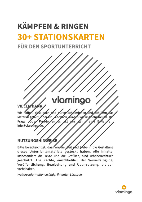 Kämpfen & Ringen: 30+ Stationskarten & Begleitmaterial für den Sportunterricht