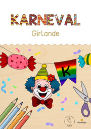 Karneval-Girlande für den Klassenraum (Fasching / Fastnacht)