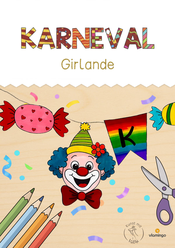 Guirnalda de carnaval para el aula (Carnaval / An carnaval)