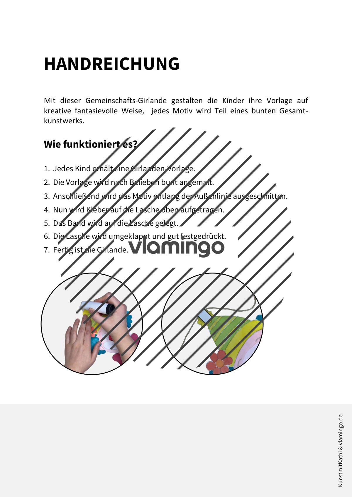 Karneval-Girlande für den Klassenraum (Fasching / Fastnacht)