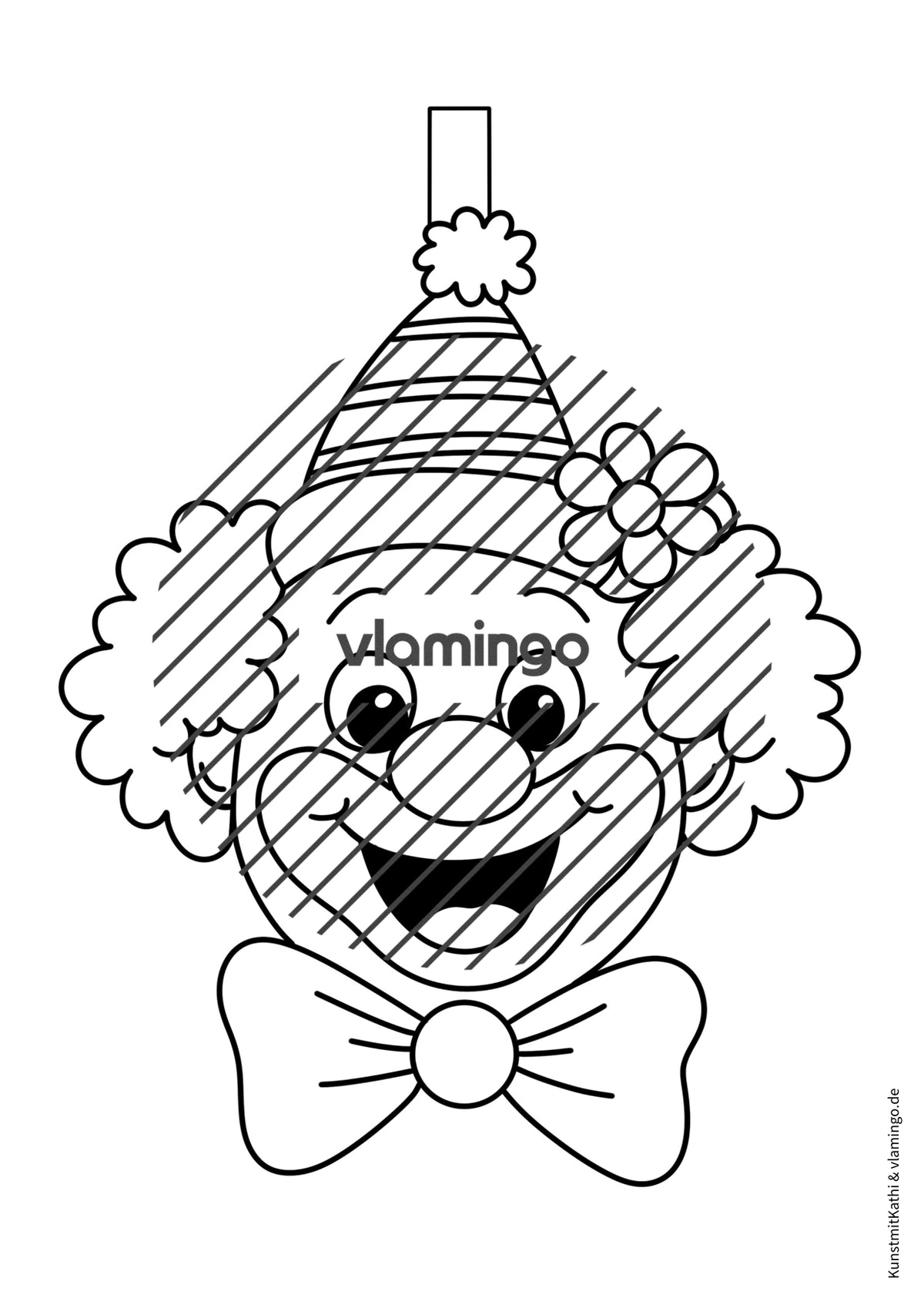 Karneval-Girlande für den Klassenraum (Fasching / Fastnacht)