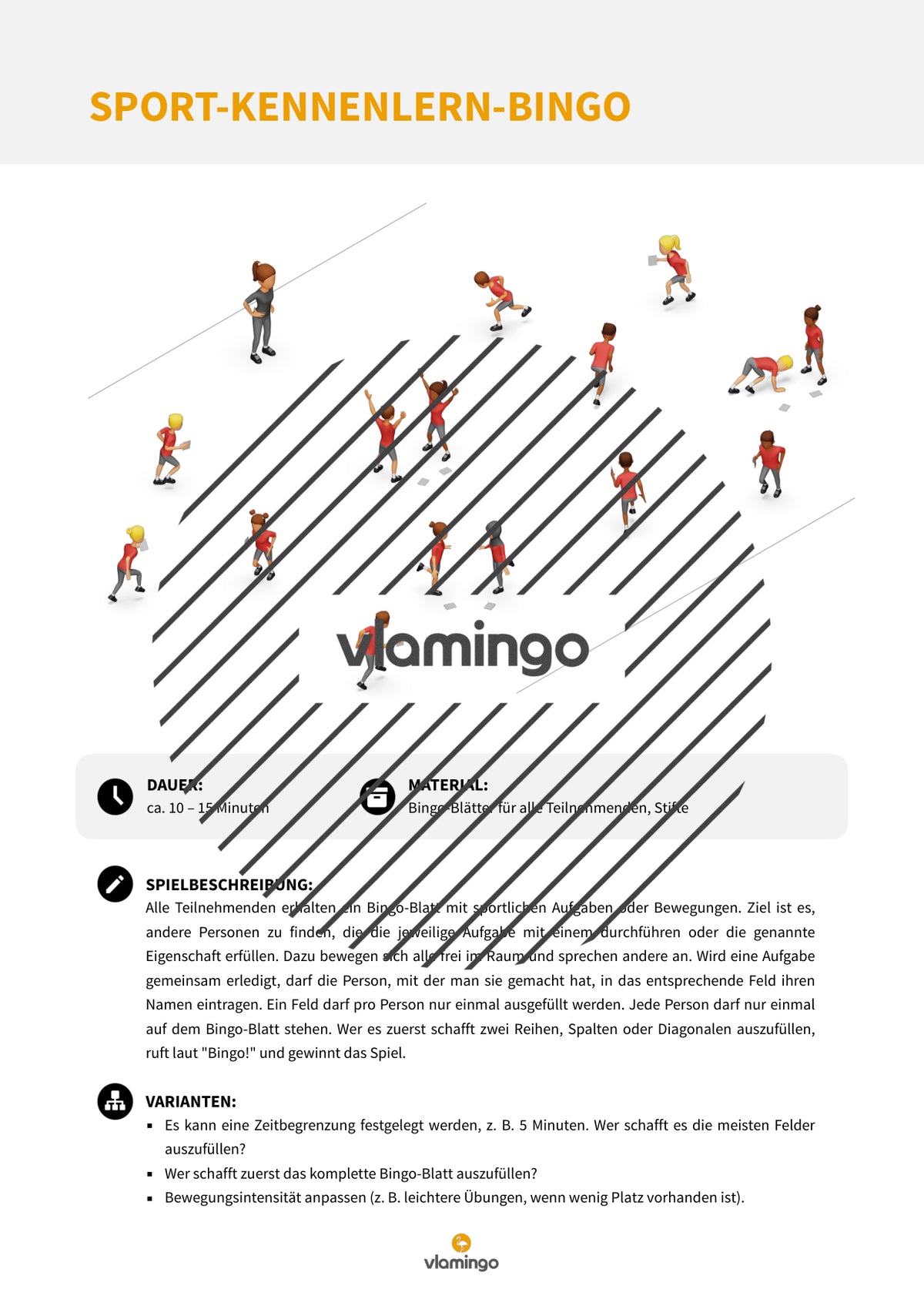 Sport-Bingo: Kennenlernspiel für den Sportunterricht