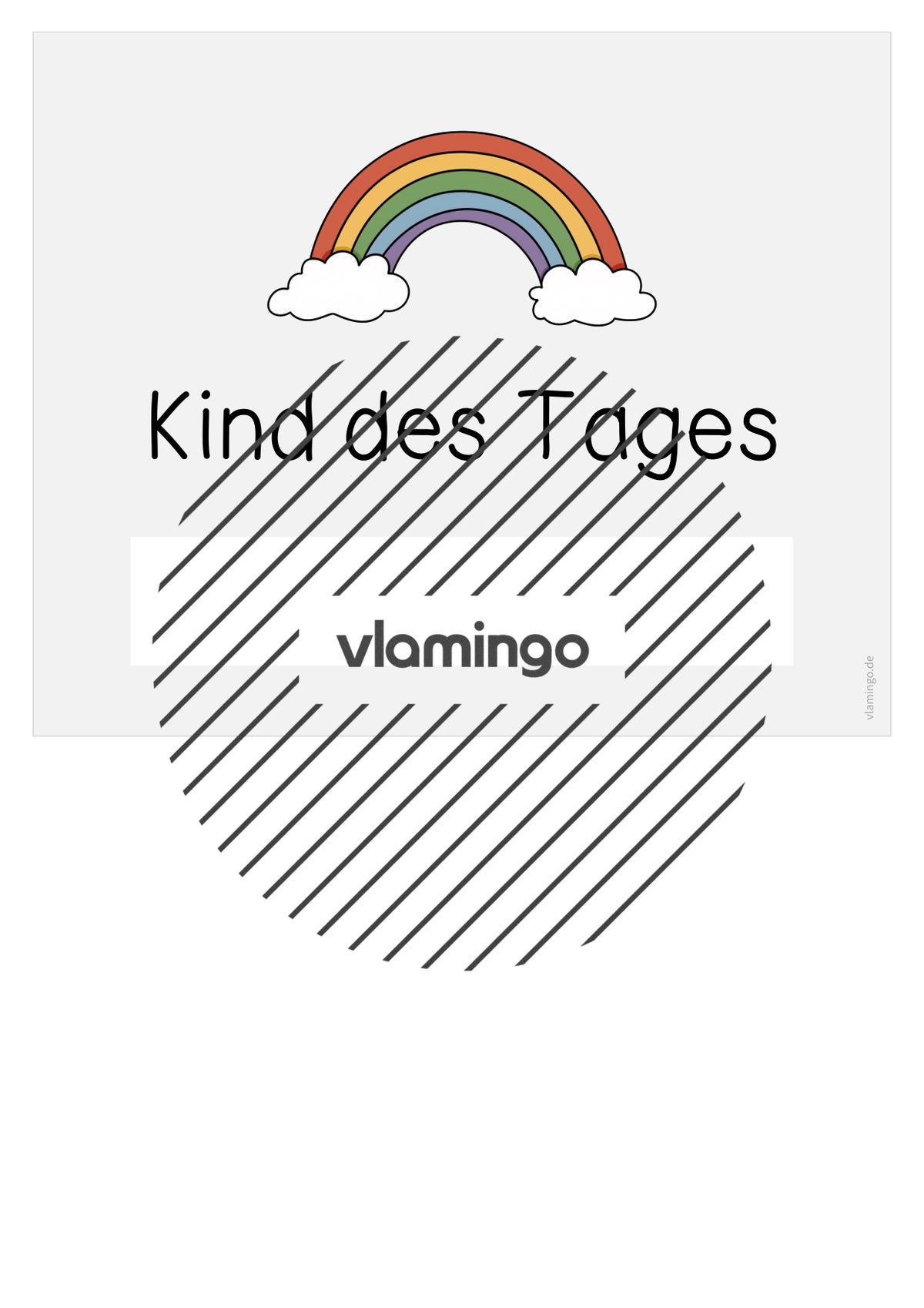 Kind des Tages: Visualisierung für den Klassenraum (Grundschule)
