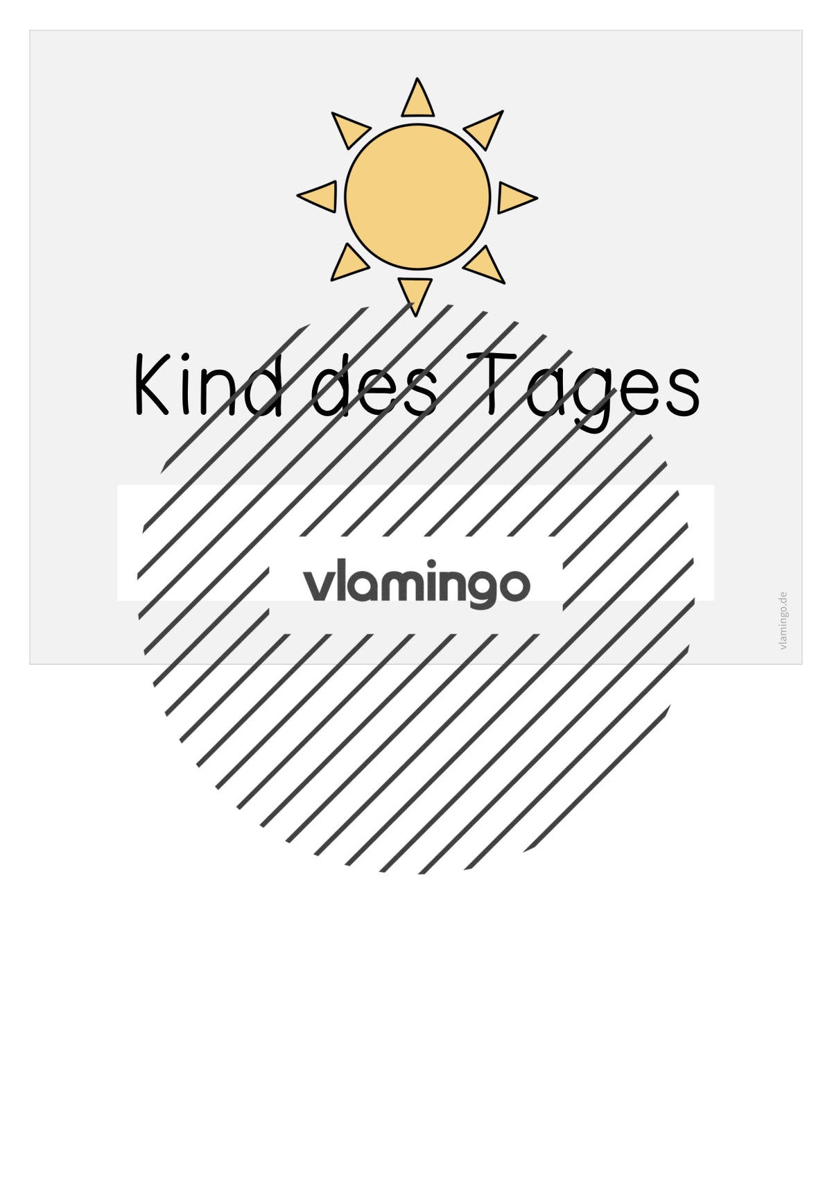 Kind des Tages: Visualisierung für den Klassenraum (Grundschule)