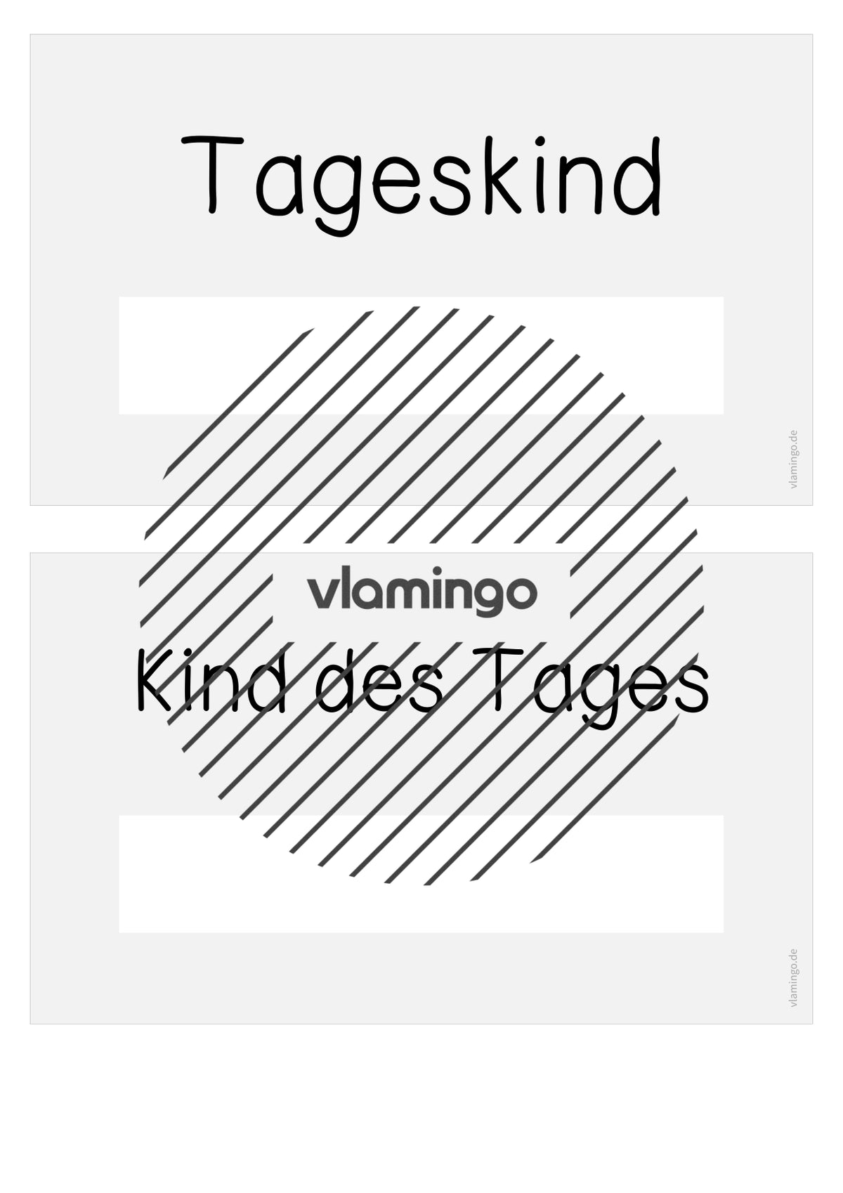 Kind des Tages: Visualisierung für den Klassenraum (Grundschule)