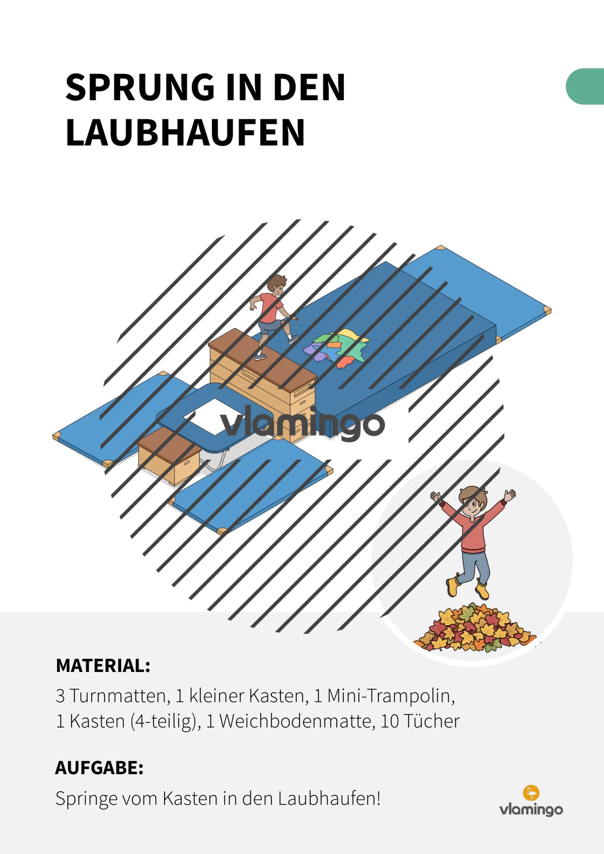 Herbst-Bewegungslandschaft für das Kinderturnen und den Sportunterricht