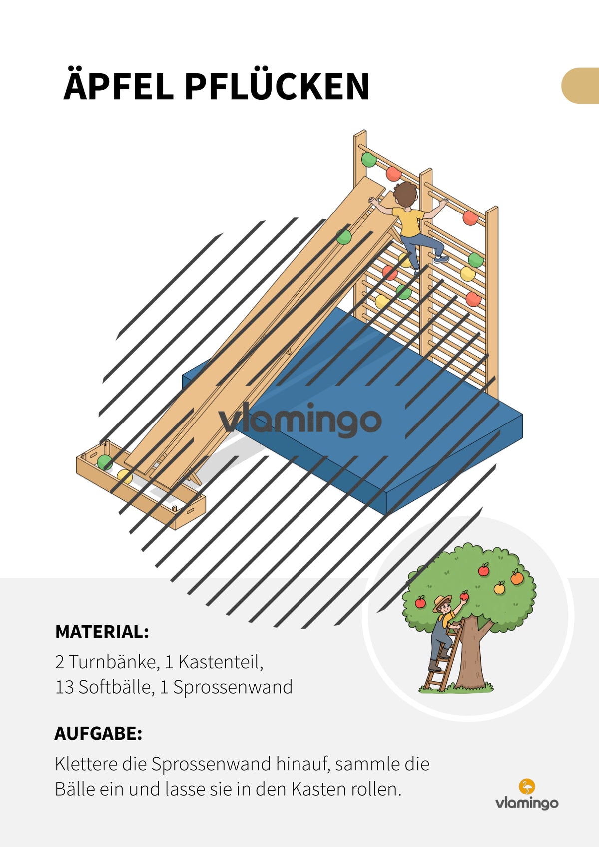 Herbst-Bewegungslandschaft für das Kinderturnen und den Sportunterricht