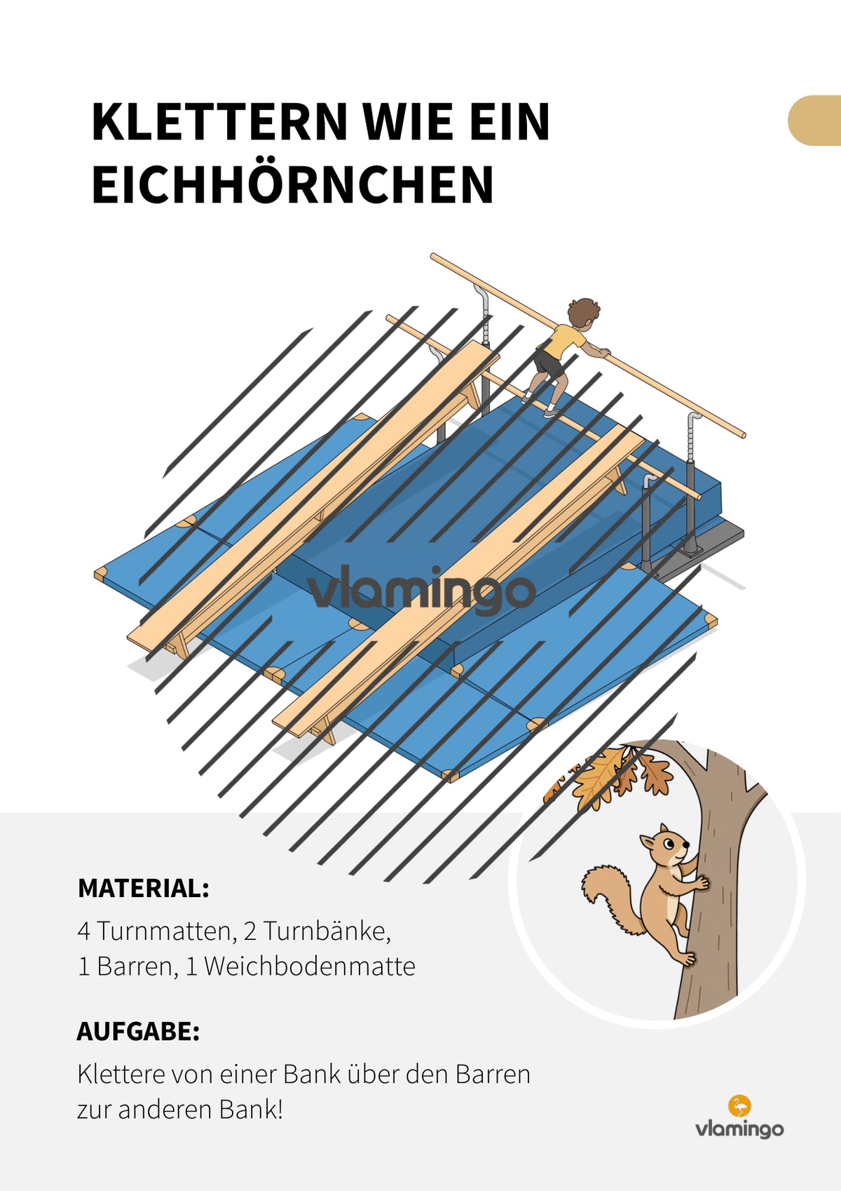 Herbst-Bewegungslandschaft für das Kinderturnen und den Sportunterricht