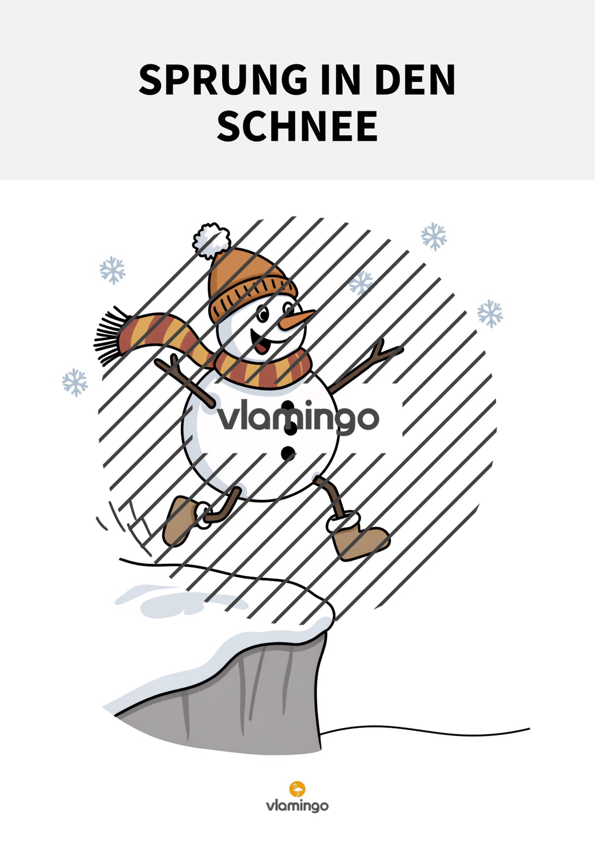 Winter-Bewegungslandschaft für das Kinderturnen und den Sportunterricht