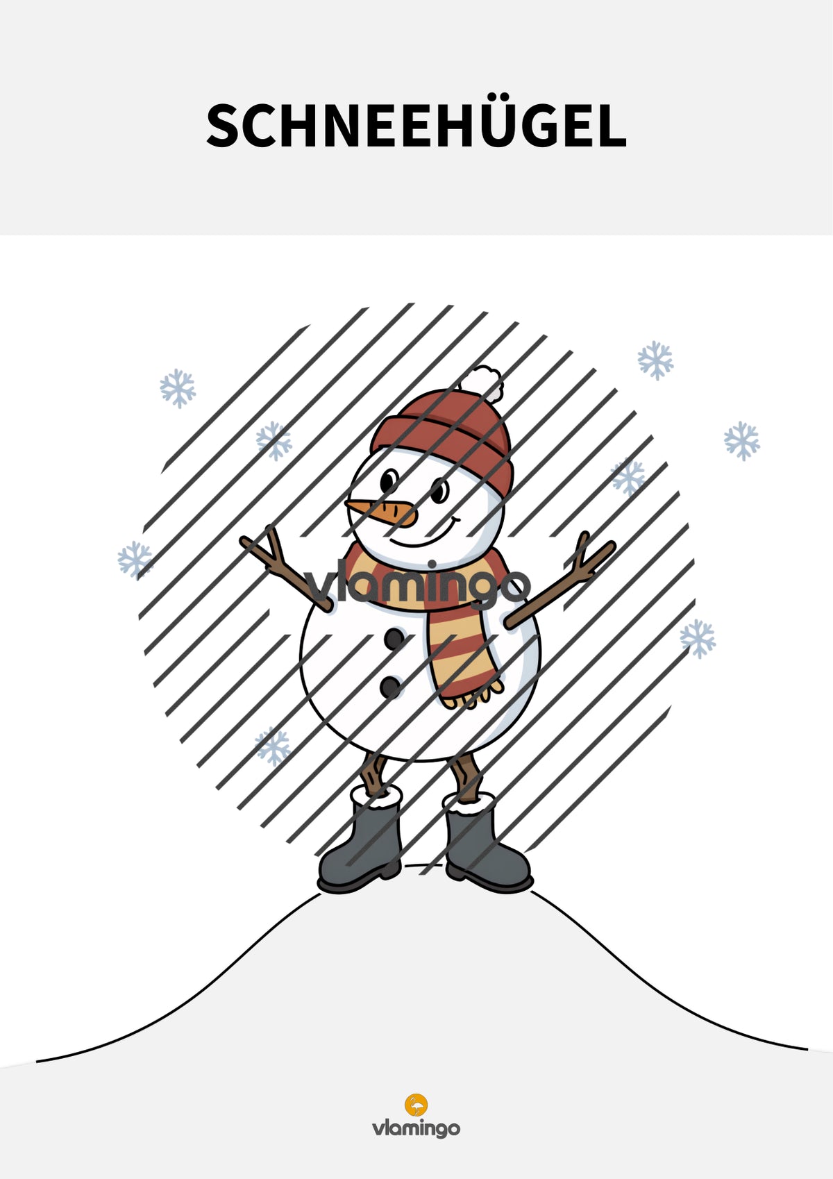 Winter-Bewegungslandschaft für das Kinderturnen und den Sportunterricht