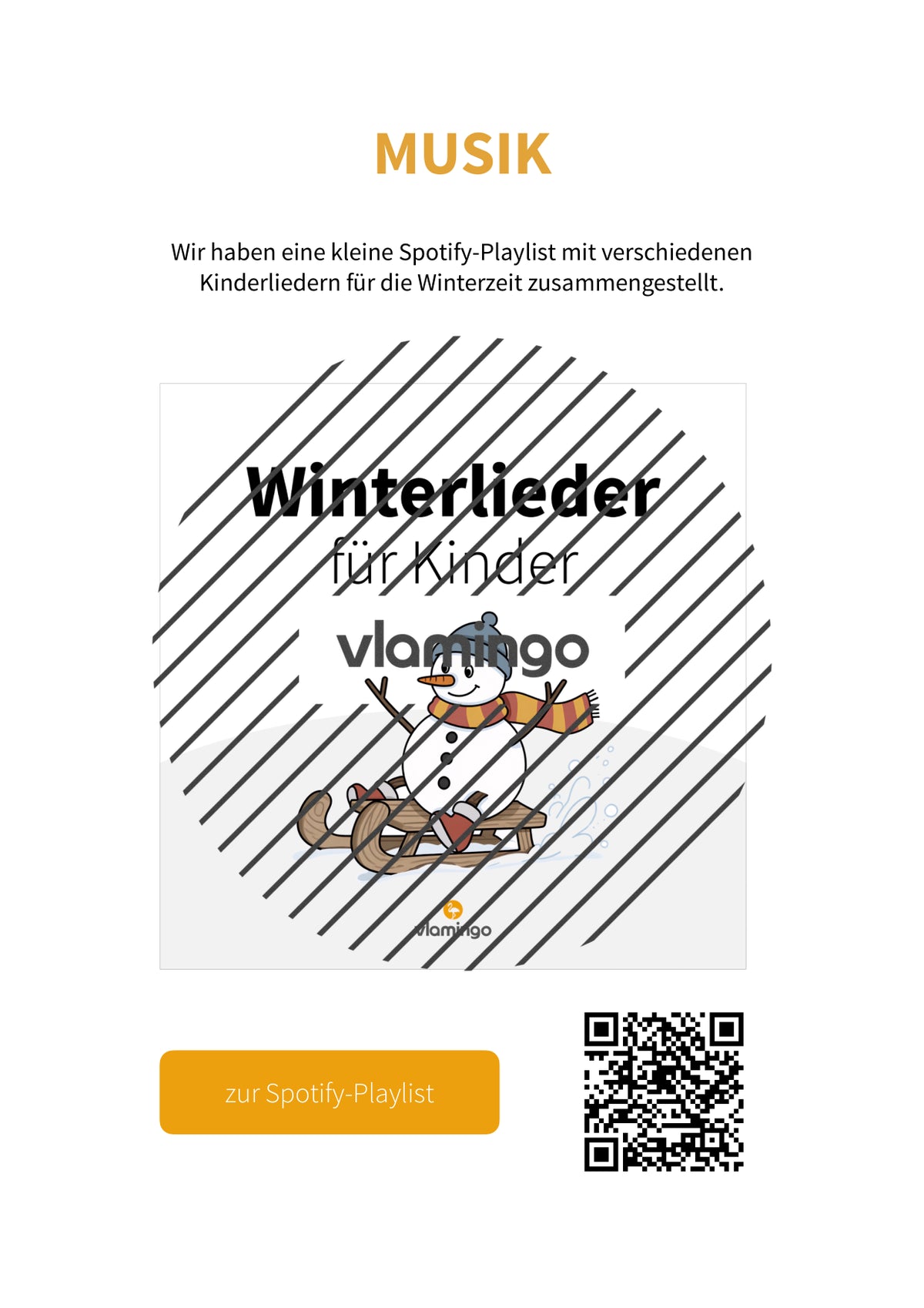 Winter-Bewegungslandschaft für das Kinderturnen und den Sportunterricht