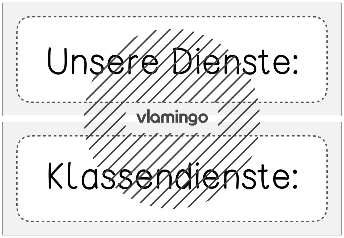 Klassendienste: 50+ Bildkarten für deinen Unterricht