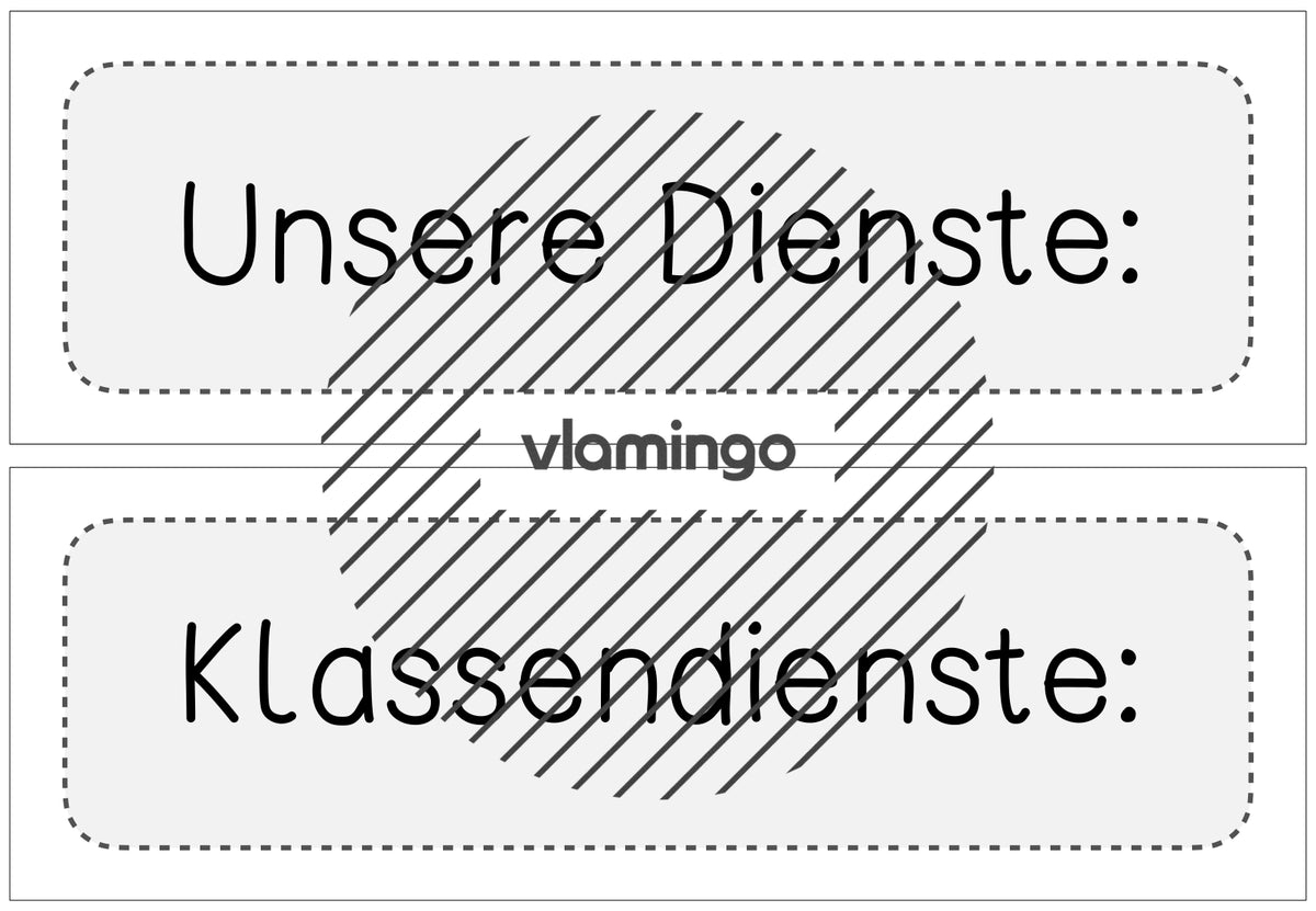 Klassendienste: 50+ Bildkarten für deinen Unterricht