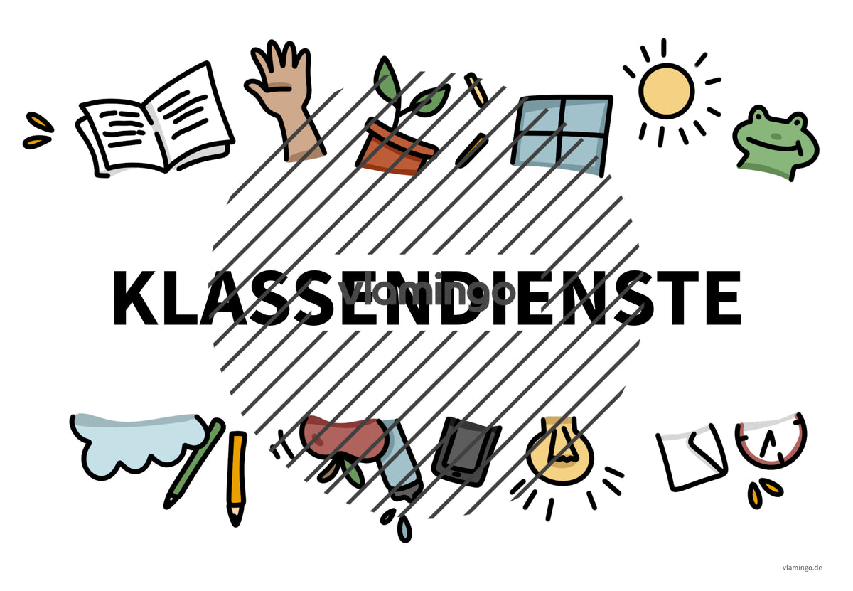 Klassendienste: 50+ Bildkarten für deinen Unterricht
