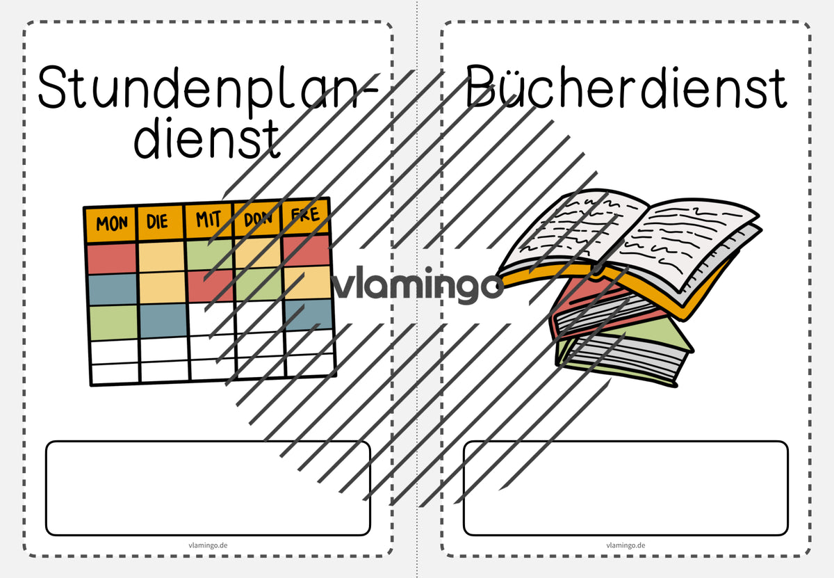 Klassendienste: 50+ Bildkarten für deinen Unterricht