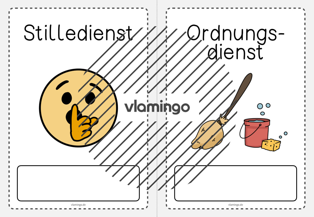 Klassendienste: 50+ Bildkarten für deinen Unterricht