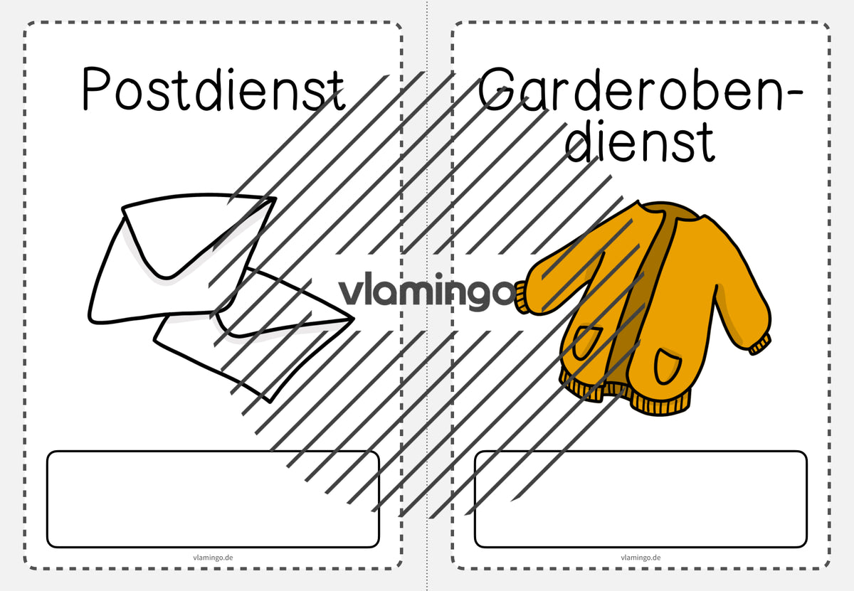 Klassendienste: 50+ Bildkarten für deinen Unterricht