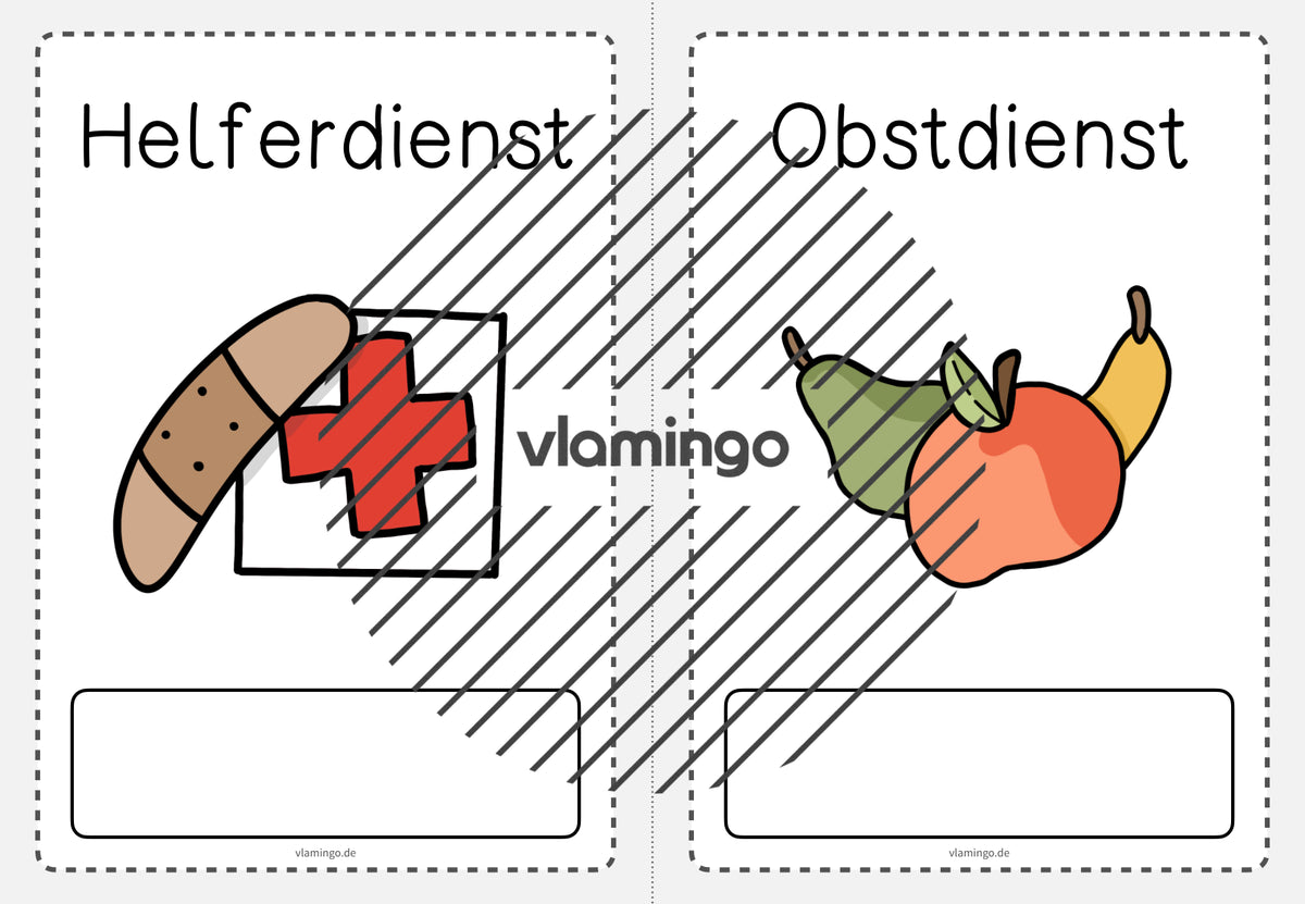 Klassendienste: 50+ Bildkarten für deinen Unterricht