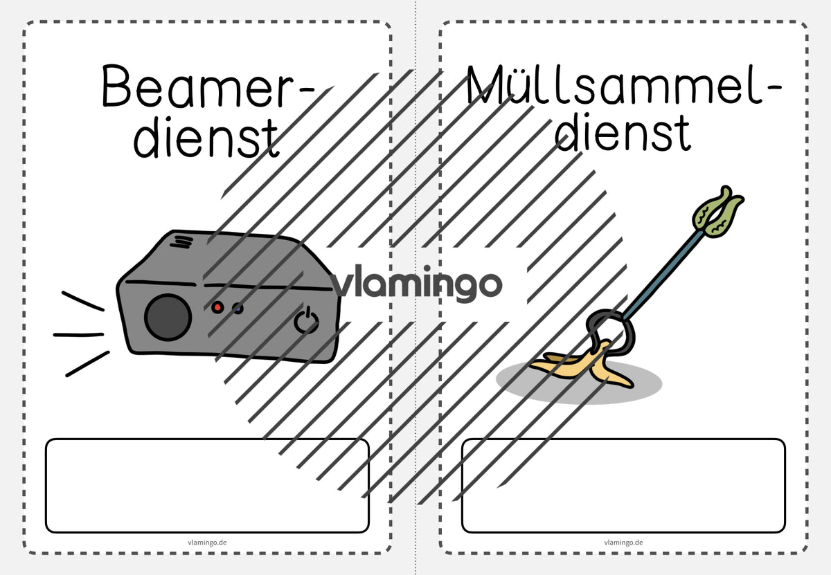 Klassendienste: 50+ Bildkarten für deinen Unterricht