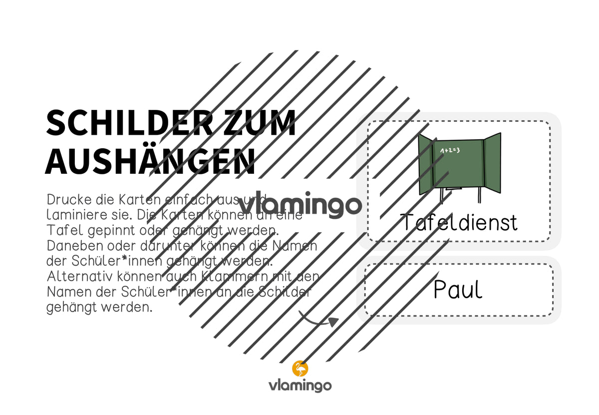 Klassendienste: 50+ Bildkarten für deinen Unterricht