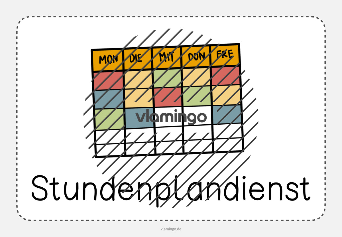 Klassendienste: 50+ Bildkarten für deinen Unterricht