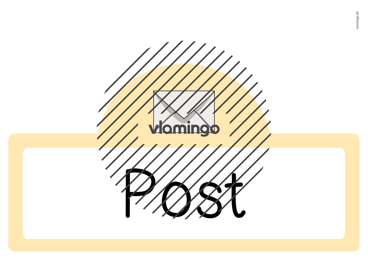 Klassenpost: Schilder für den Postkasten im Klassenraum (Classroom-Management)