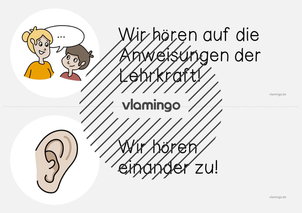 Klassenregeln: 25+ Bildkarten für den Unterricht