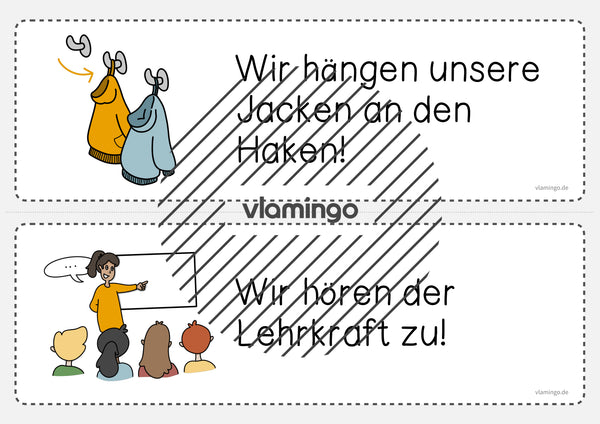 Klassenregeln: 25+ Bildkarten für den Unterricht