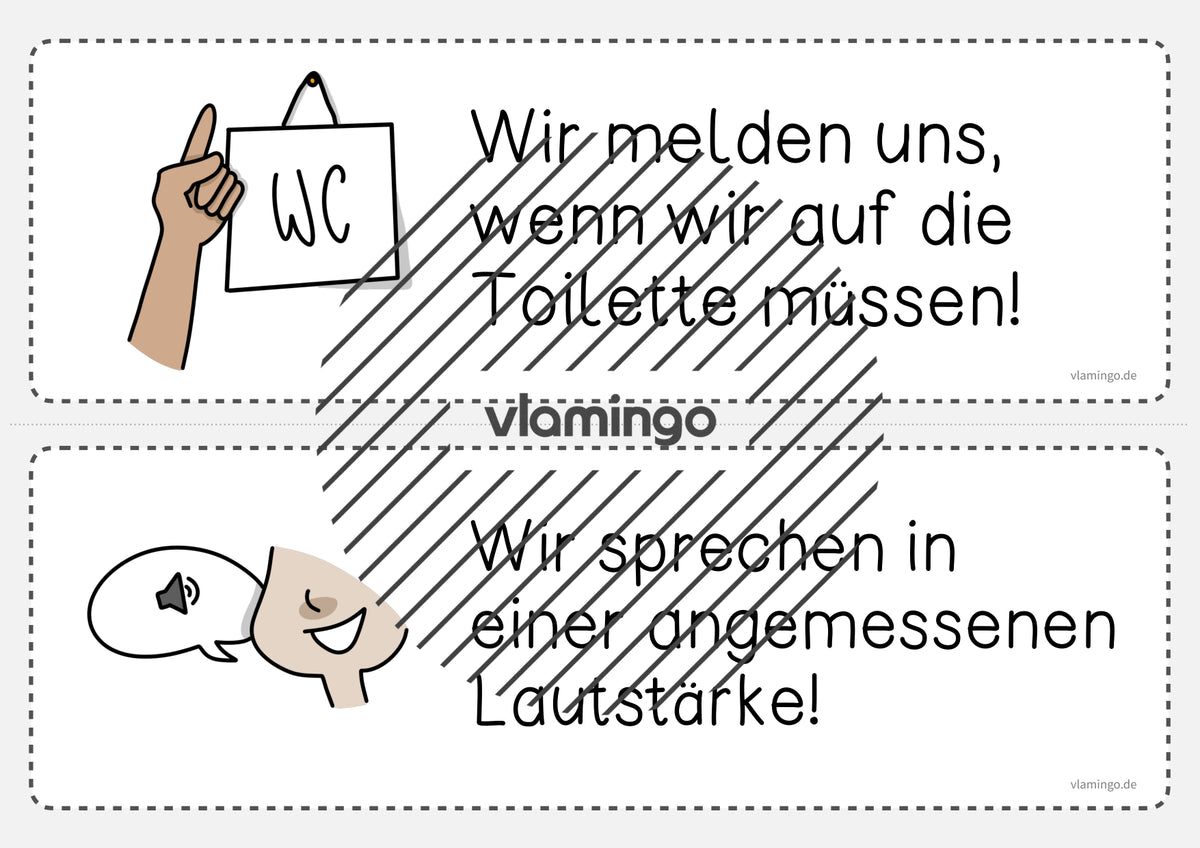 Klassenregeln: 25+ Bildkarten für den Unterricht
