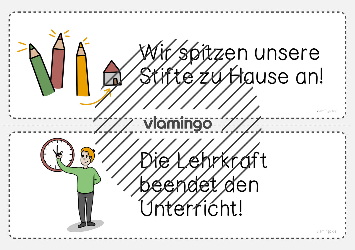 Klassenregeln: 25+ Bildkarten für den Unterricht