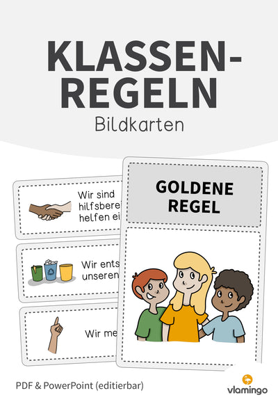 Klassenregeln: 25+ Bildkarten für den Unterricht