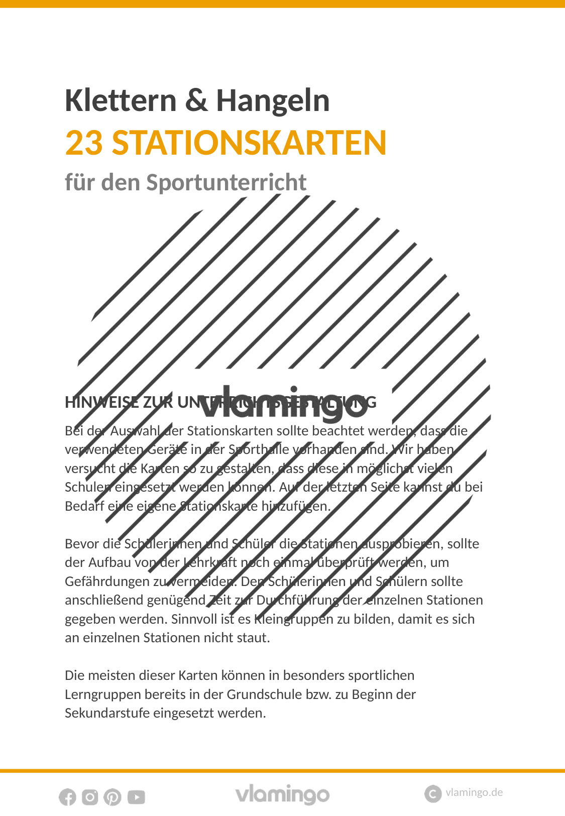Klettern & Hangeln: 23 Stationskarten für den Sportunterricht