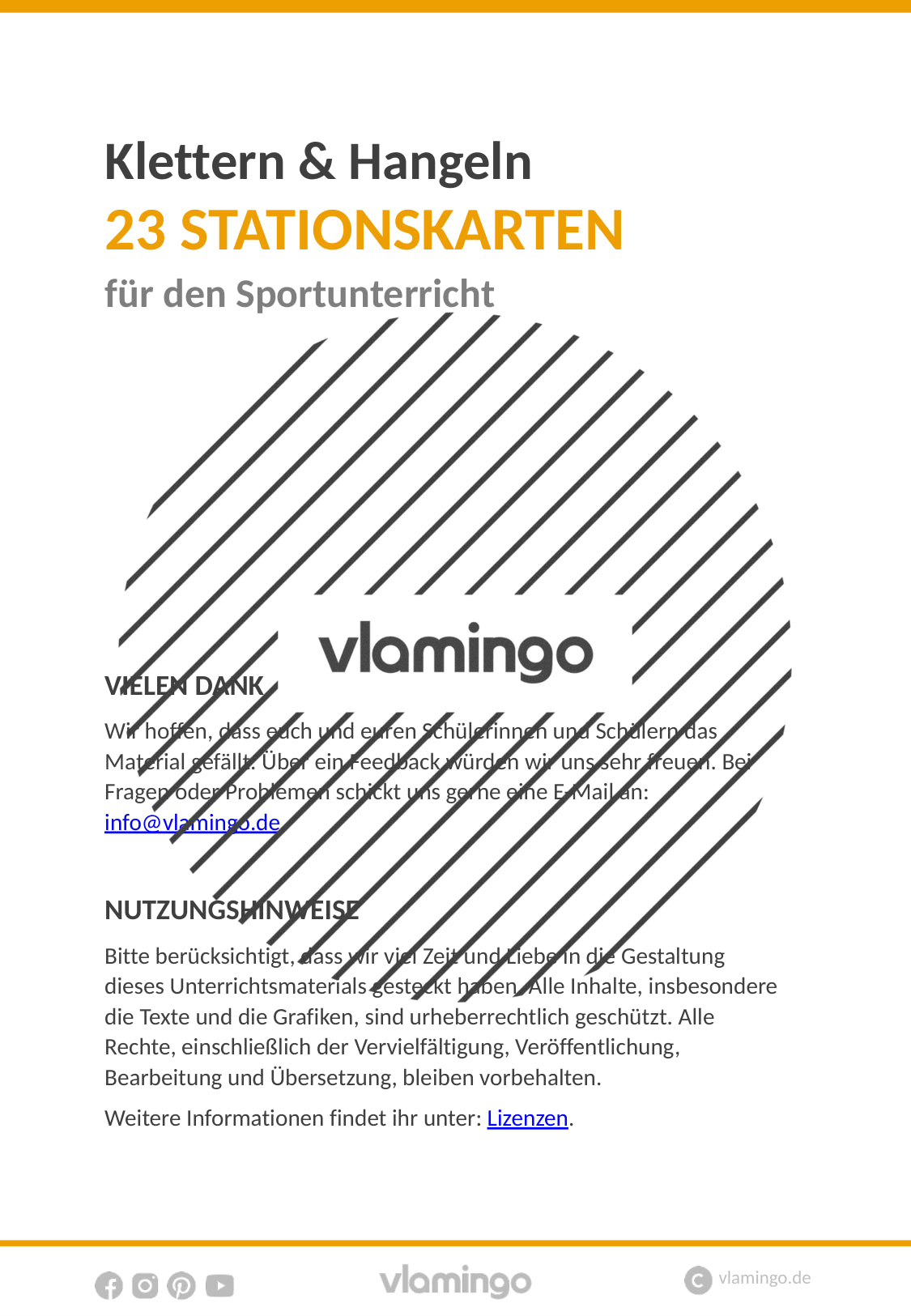 Klettern & Hangeln: 23 Stationskarten für den Sportunterricht