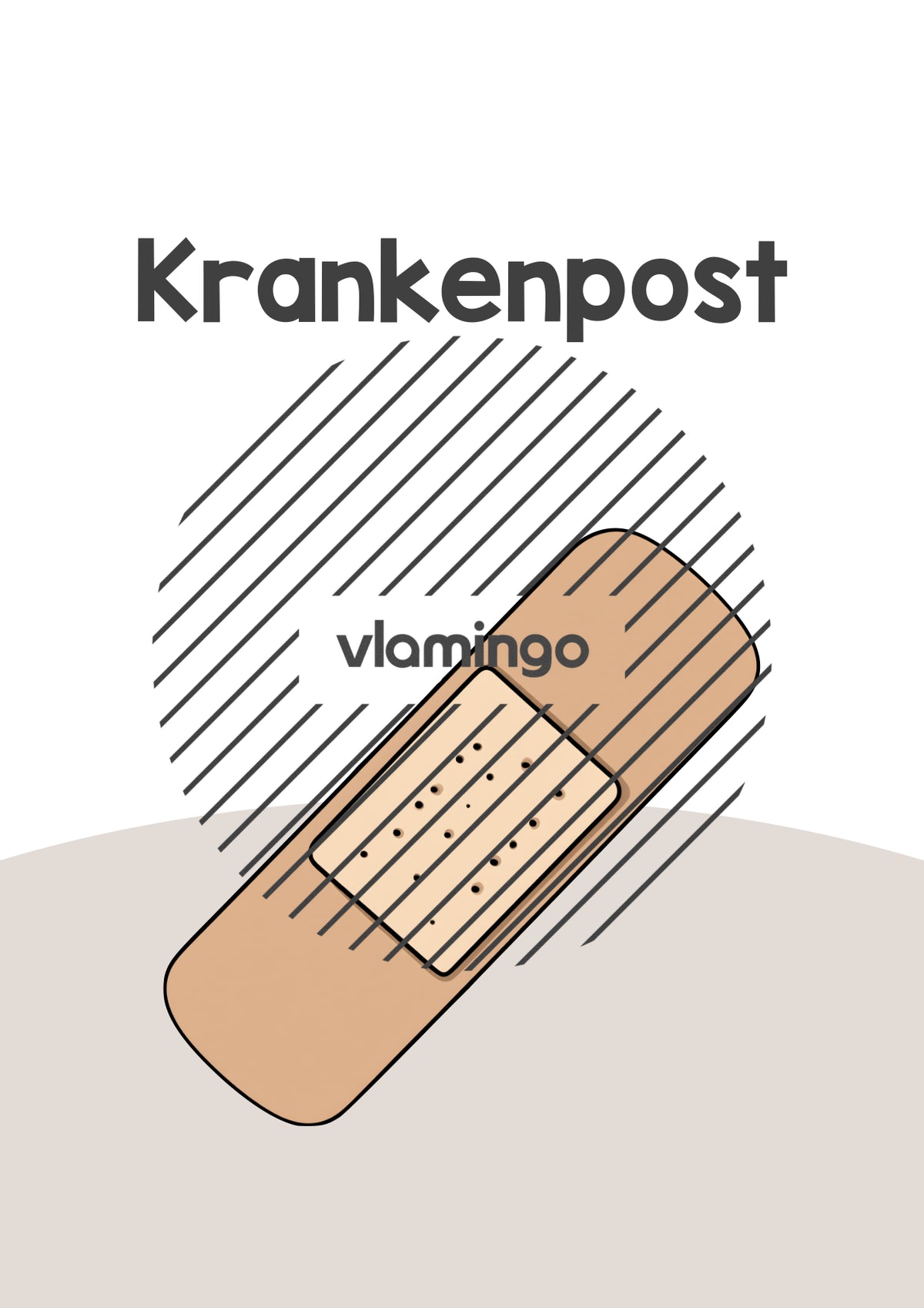 Krankenmappe: Deckblätter & Vorlage für die Krankenpost