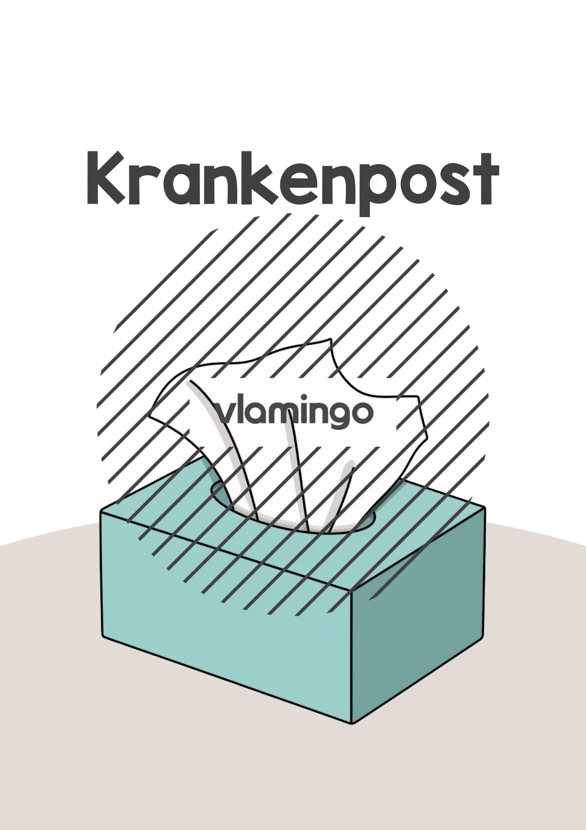 Krankenmappe: Deckblätter & Vorlage für die Krankenpost