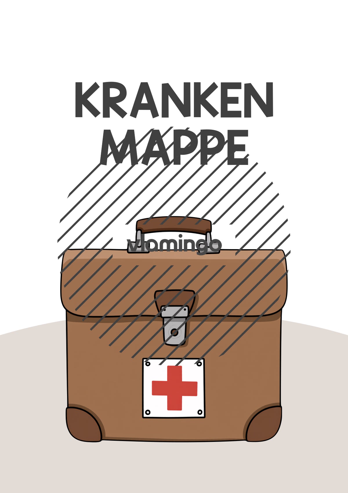 Krankenmappe: Deckblätter & Vorlage für die Krankenpost