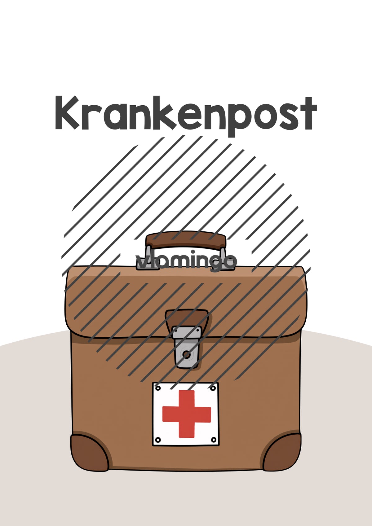 Krankenmappe: Deckblätter & Vorlage für die Krankenpost