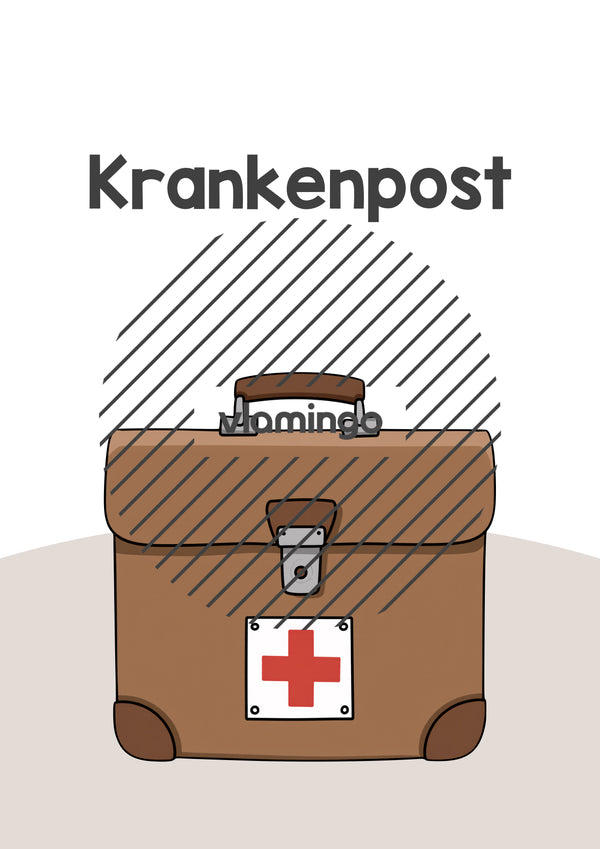 Carpeta de bajas médicas: hojas de portada y plantilla para el correo de bajas médicas