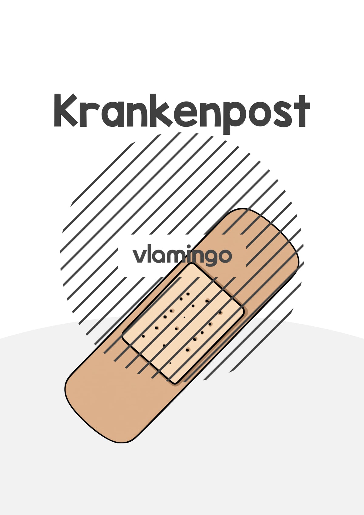 Krankenmappe: Deckblätter & Vorlage für die Krankenpost