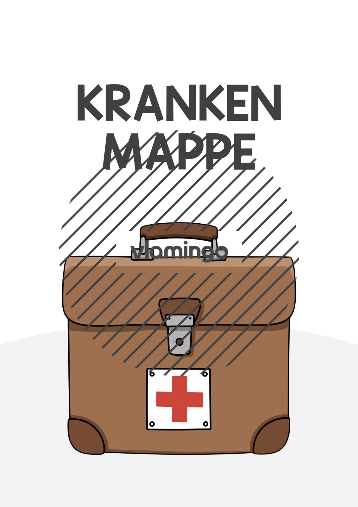 Krankenmappe: Deckblätter & Vorlage für die Krankenpost