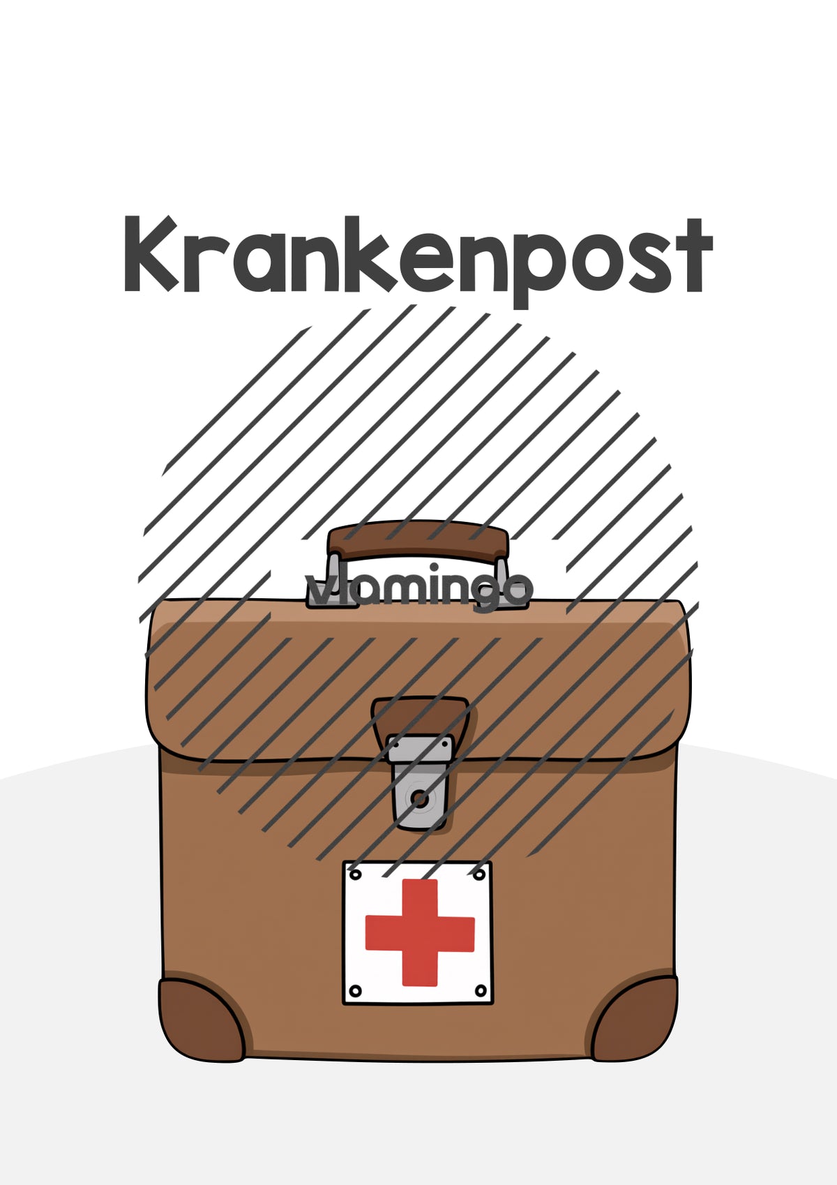 Krankenmappe: Deckblätter & Vorlage für die Krankenpost