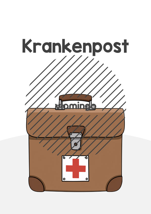 Carpeta de bajas médicas: hojas de portada y plantilla para el correo de bajas médicas