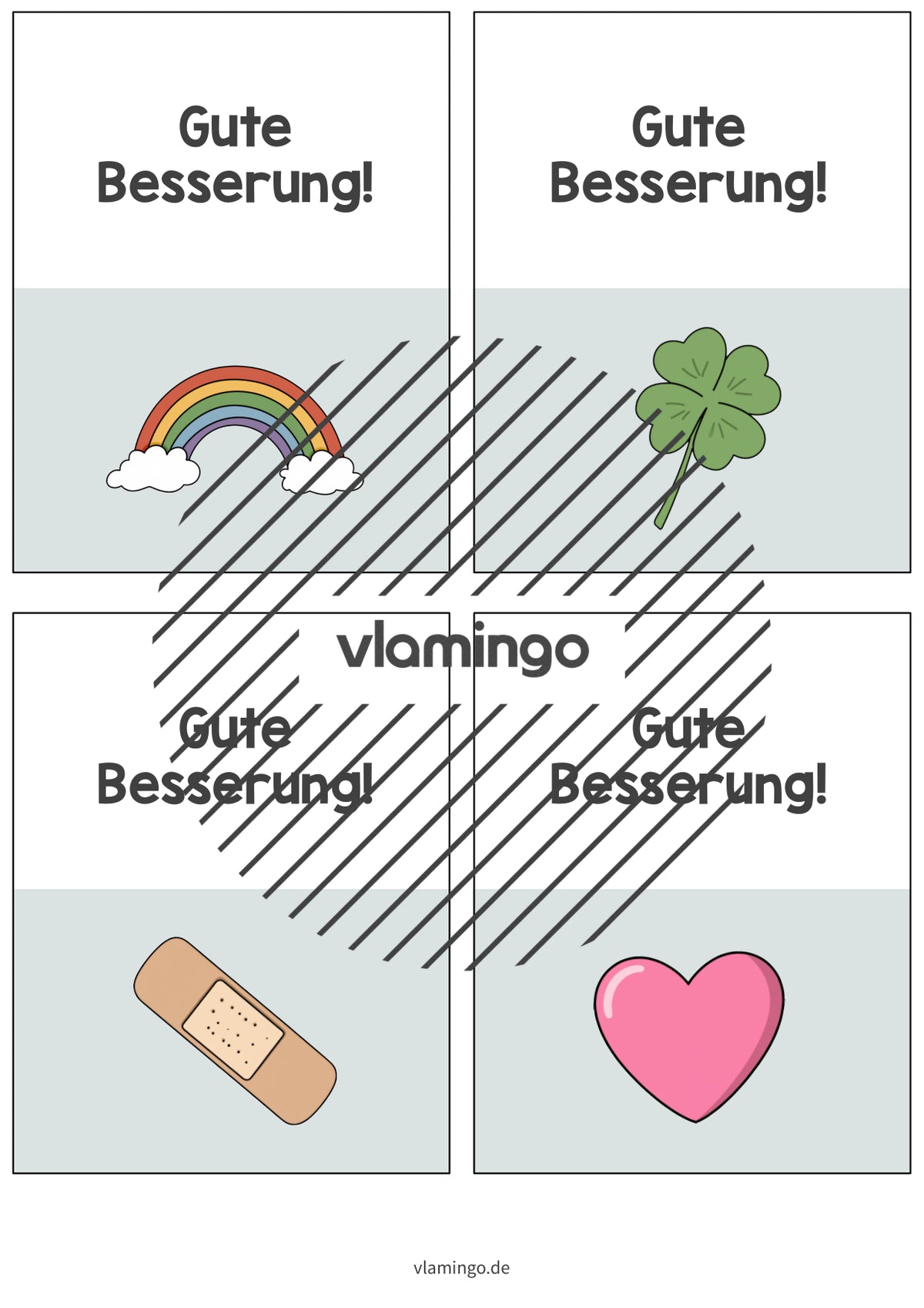 Krankenmappe: Deckblätter & Vorlage für die Krankenpost